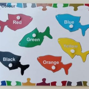 basic colour 6 pcs knob puzzle