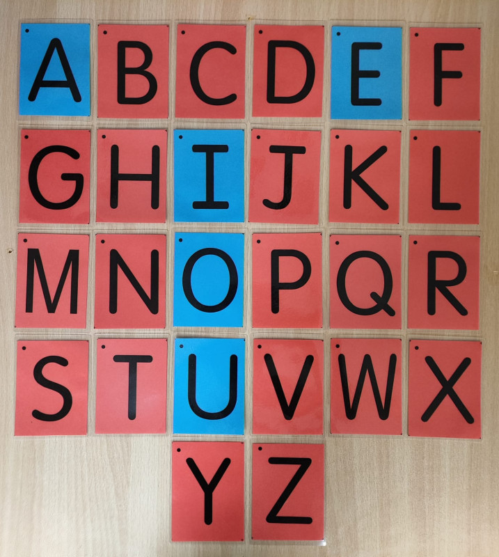 ALPHABET UPPER CASE LETTERS CARDS
