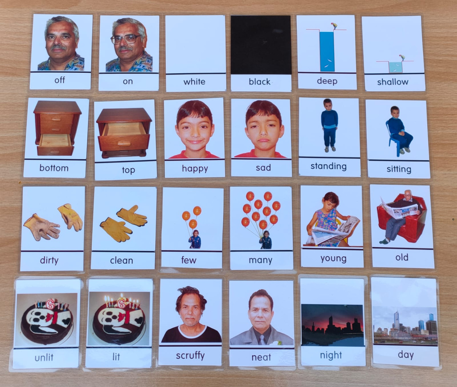 OPPOSITE WORD – 2 MATCHING CARDS