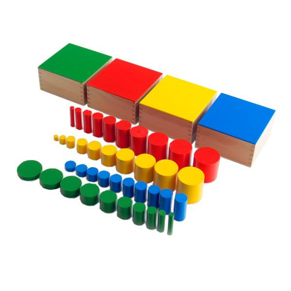 MONTESSORI KNOBLESS CYLINDER – 4 BOXES