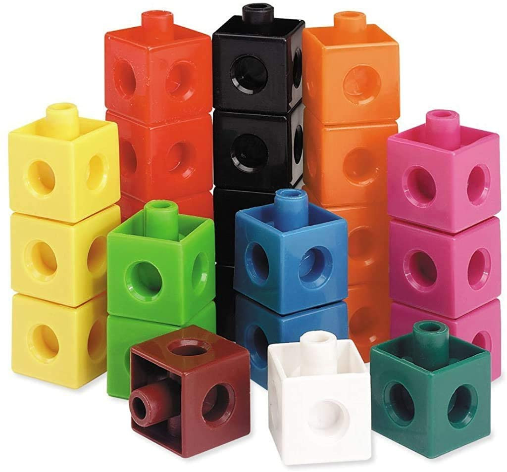 Snap Cubes 100 Cubes in 10 colours