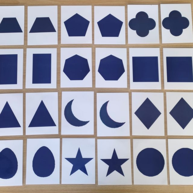 SHAPE MATCHING CARDS