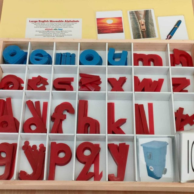 Large Movable Alphabets + 24 CVC CARDS + SPELLING MAT